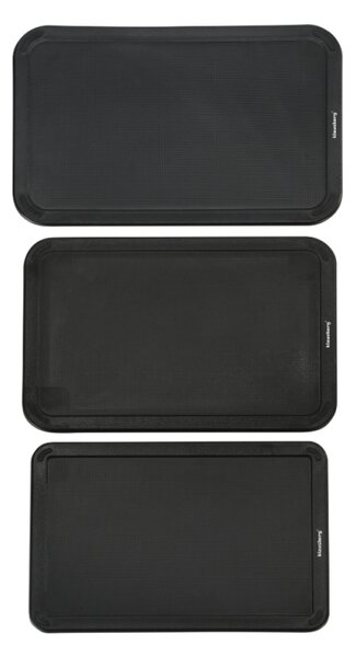 Комплект ножове и дъски за рязане Klausberg KB 7980, 8 части, Неръждаема стомана, Стойка, Черен/инокс