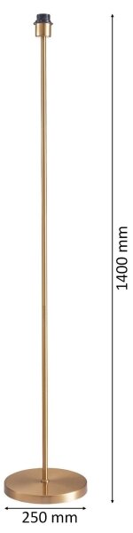 LED подова лампа TUNJA 1xE27/20W/230V диам. 38 см, златиста/кафява