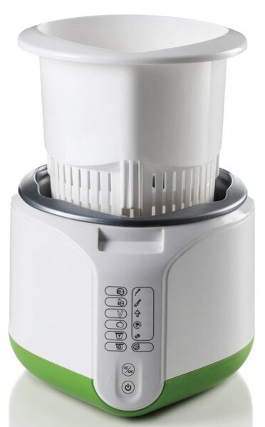 Уред за сирена и кисело мляко Ariete B-CHEESE 0615/00, 500W, 2 л, 6 програми, 90C, 6 индикатора, Бял/зелен