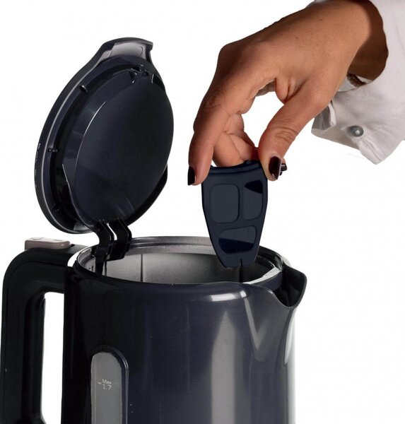 Електрическа кана Ariete BREAKFAST 2846/00, 2200W, 1.7 л, Автоматично изключване, Подвижен филтър, Тъмносив