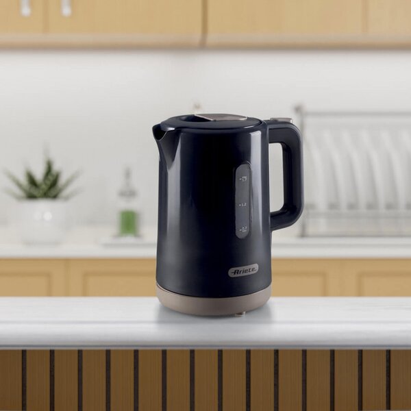 Електрическа кана Ariete BREAKFAST 2846/00, 2200W, 1.7 л, Автоматично изключване, Подвижен филтър, Тъмносив