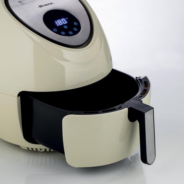 Фритюрник с горещ въздух Ariete AIRY FRYER XXL 4618/02, 1800W, 5.5 л, 7 програми, Таймер, LCD сензорен дисплей, Бежов