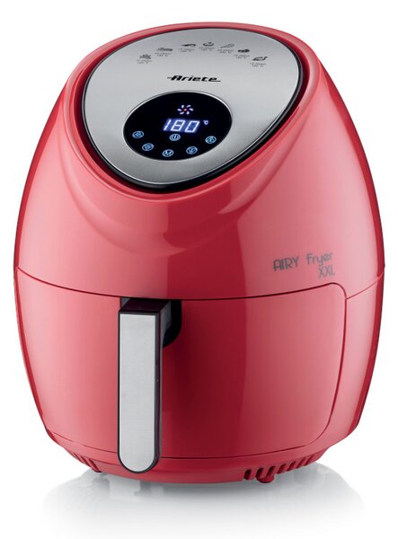 Фритюрник с горещ въздух Ariete AIRY FRYER XXL 4618/01, 1800W, 5.5 л, 7 програми, Таймер, LCD сензорен дисплей, Червен