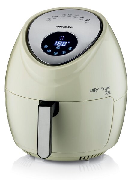 Фритюрник с горещ въздух Ariete AIRY FRYER XXL 4618/02, 1800W, 5.5 л, 7 програми, Таймер, LCD сензорен дисплей, Бежов