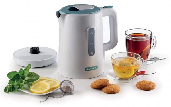 Електрическа кана Ariete BREAKFAST 2846/01, 2200W, 1.7 л, Автоматично изключване, Подвижен филтър, Бял