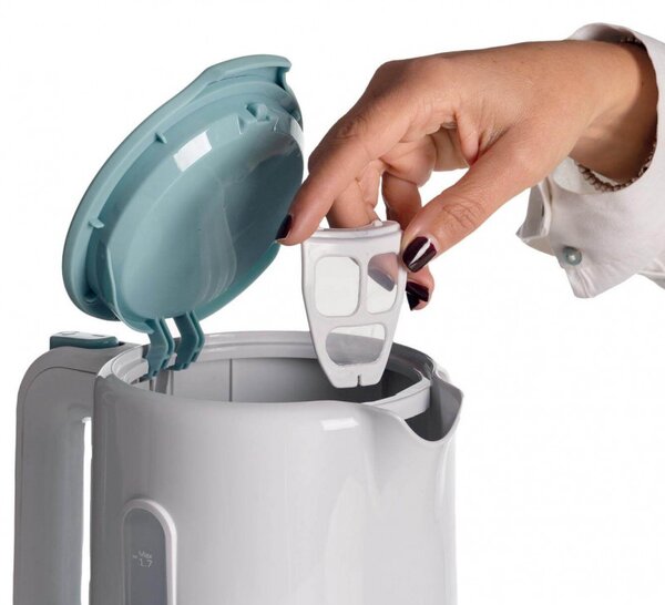 Електрическа кана Ariete BREAKFAST 2846/01, 2200W, 1.7 л, Автоматично изключване, Подвижен филтър, Бял