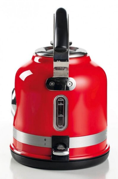 Електрическа кана Ariete MODERNA 2854/00, 2000W, 1.7 л, Термометър, 360C безжична основа, Подвижен филтър, Червен