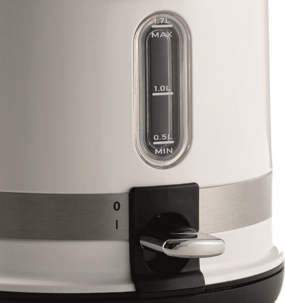 Електрическа кана Ariete MODERNA 2854/01, 2000W, 1.7 л, Термометър, 360C безжична основа, Подвижен филтър, Бял