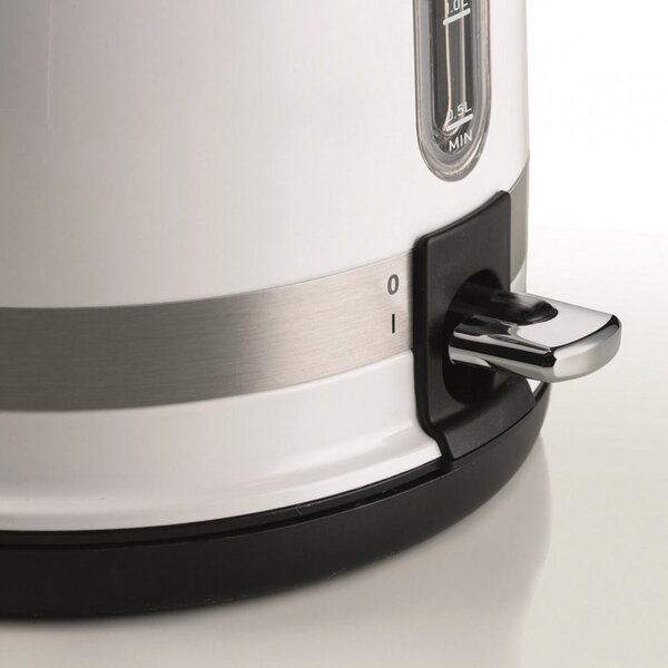 Електрическа кана Ariete MODERNA 2854/01, 2000W, 1.7 л, Термометър, 360C безжична основа, Подвижен филтър, Бял