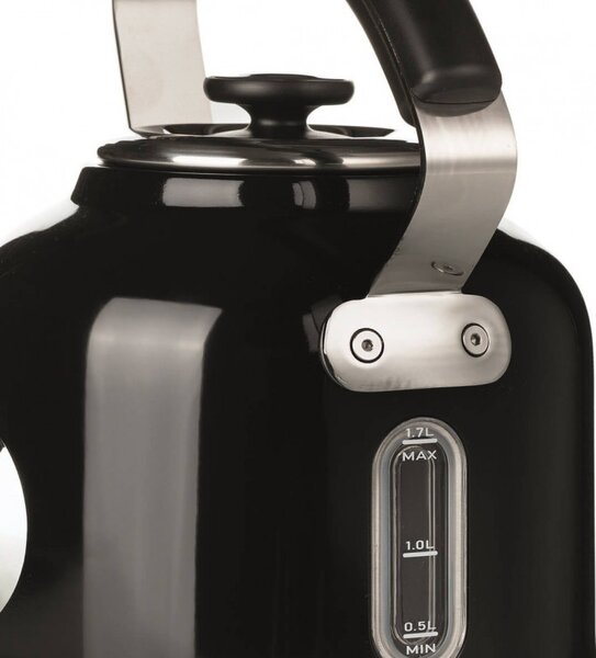 Електрическа кана Ariete MODERNA 2854/02, 2000W, 1.7 л, Термометър, 360C безжична основа, Подвижен филтър, Черен