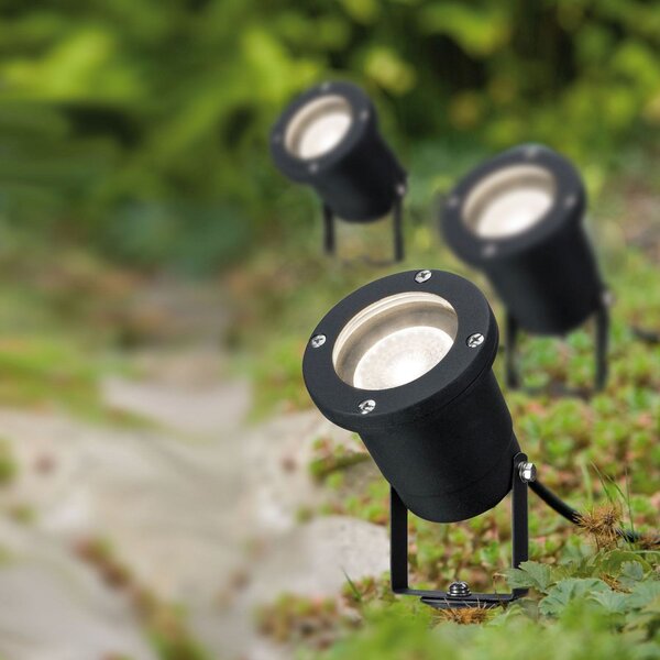 Paulmann Special Line LED-земна щипка, комплект от 3 броя, GU10, Черен, Метал