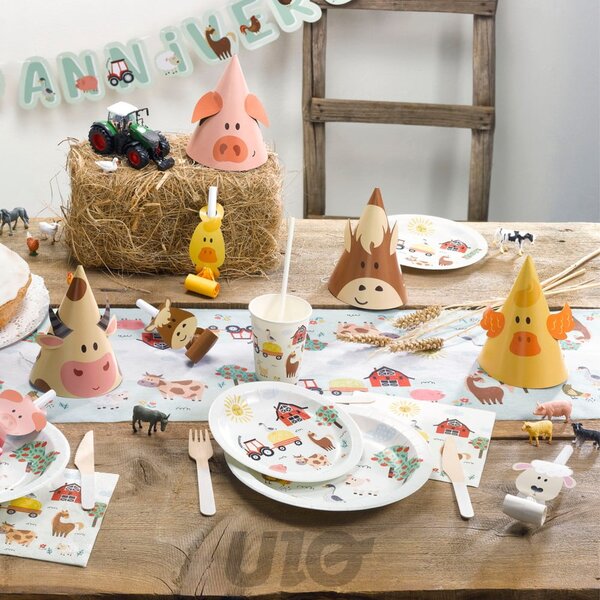 Салфетки в комплект от 20 бр. 33x33 cm Farm Animals – Homéa