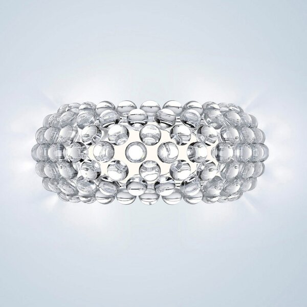 Foscarini Caboche Plus media R7s стенна лампа прозрачна, Затъмняване, Прозрачен, Дневна/трапезария, Пластмаса, Дизайн