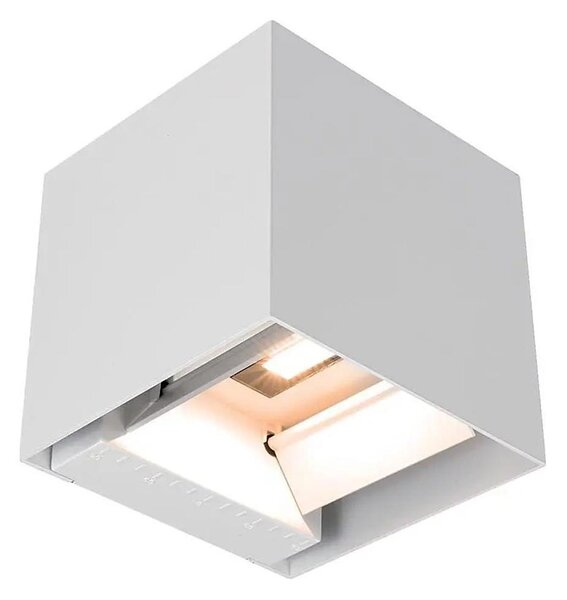 Соларна LED стенна лампа със сензор LED/9W/3,7V 3000/4000/5000K IP65 2600mAh бяла