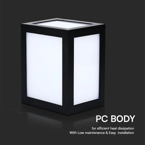 LED външно стенно осветително тяло LED/12W/230V 3000K IP65 черно