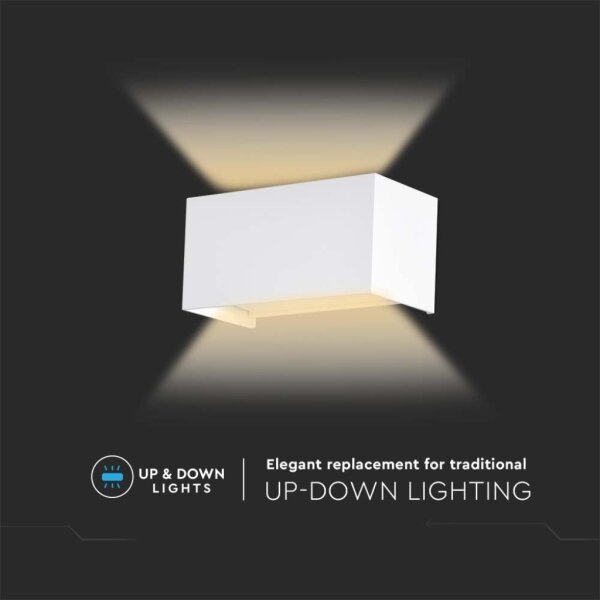 LED външно стенно осветително тяло LED/24W/230V 4000K IP65 бяло