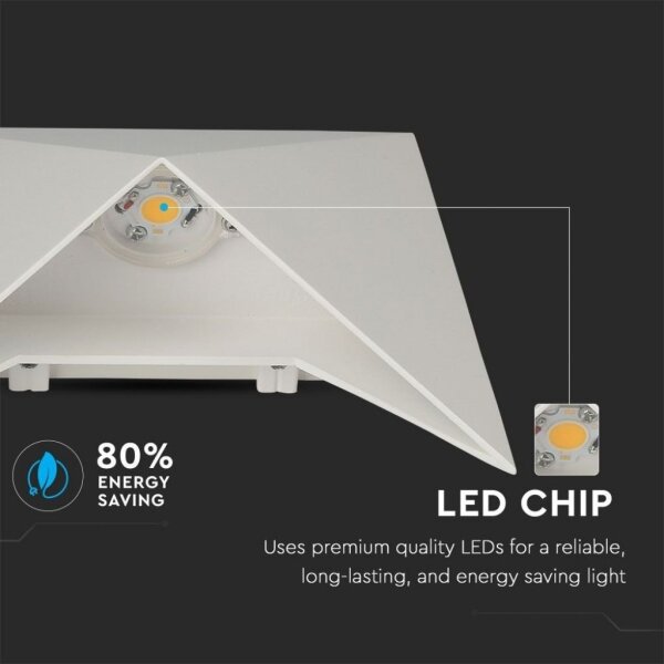 LED стенен аплик LED/5W/230V 4000K IP65 бял