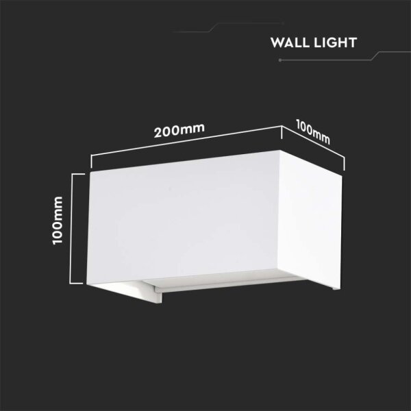 LED външно стенно осветително тяло LED/24W/230V 4000K IP65 бяло