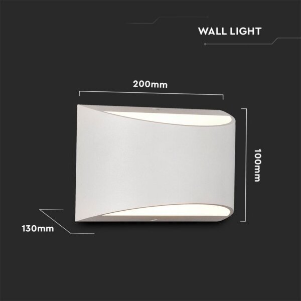 LED външно стенно осветително тяло LED/9W/230V 4000K IP54 бяло