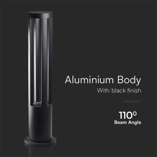 LED външна лампа LED/10W/230V 3000K IP65 80 cm черна