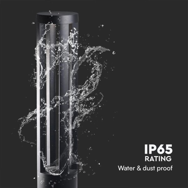 LED външна лампа LED/10W/230V 3000K IP65 80 cm черна