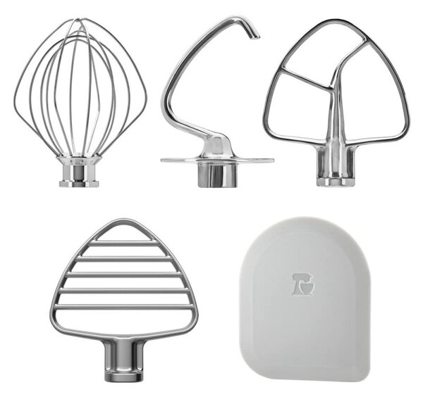 Планетарен миксер KitchenAid Artisan Blossom Exclusive Design 5KSM180LEELB, 300W, 4.7 л, Direct drive, 10 скорости, Накланяща се глава, Купа от кована мед, Билково зелен