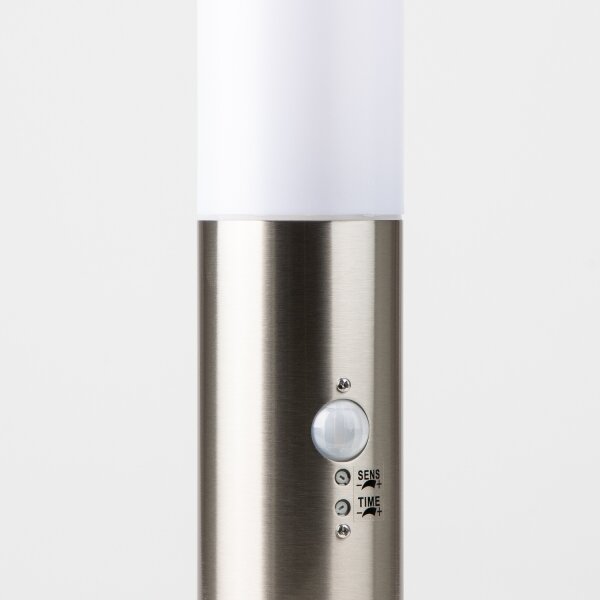 Brilagi - Външна лампа със сензор NOVA 1xE27/15W/230V 40 см IP44 матов хром