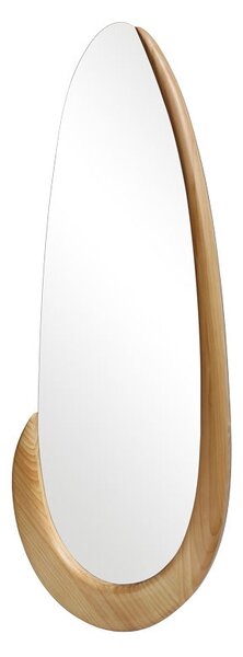 Овално огледало Marly мдф в естествен нюанс 50.5x4x127см