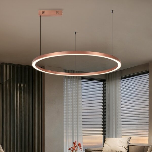 Immax NEO 07327L - димируем LED полилей на кабел FINO 55W/230V 80 cm розово злато Tuya + дистанционно управление