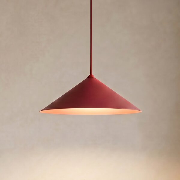 TK Lighting Висяща лампа Lume L, бордо, метал, Ø 40 см, GX53, Затъмняване, Червен, Дневна/трапезария, Метал, Модерен