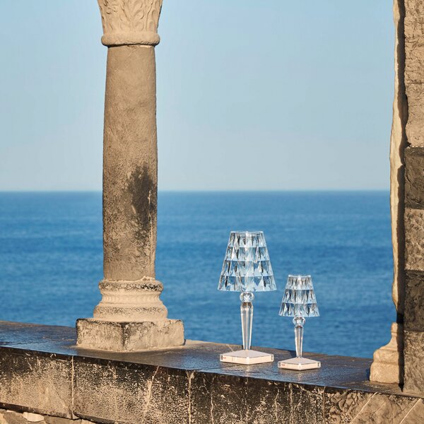 Kartell LED настолна лампа с батерия Батерия, 26 см, прозрачна, IP54