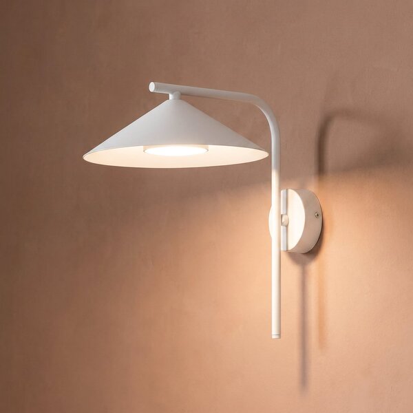 TK Lighting Стенна лампа Lume S, цвят „греж“, метал, височина 31 см, GX53, Затъмняване, Сив, Дневна/трапезария, Метал, Модерен