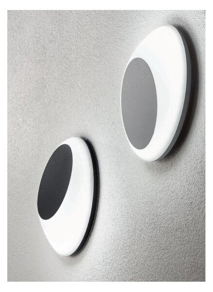 Външен Аплик ONDALUCE SHELL NERO, LED, 13W, 4000K, черен