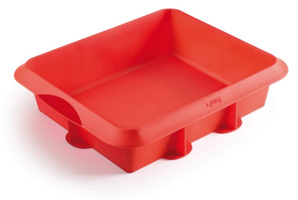 Форма за печене Lekue 1009482, 27x27 см, Платинен силикон, От -60°C до +220°C, Червен