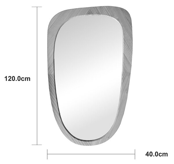 Огледало phaedra mdf естествено покритие 74x2.5x120 см