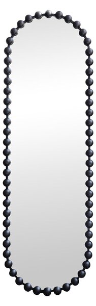 Огледало myrtus черен метал 40x2,5x160 см