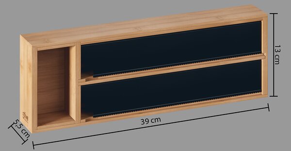 Диспенсър за фолиа 39x5.5x13см БАМБУК/МЕТАЛ 5five
