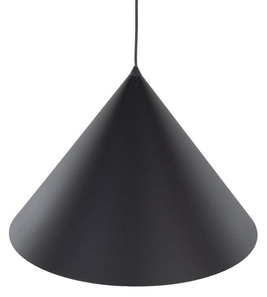 TK Lighting Висяща лампа Cono, 1-пламъчна, Ø 50 cm, черна, E27, Затъмняване, Черен, Дневна/трапезария, Метал, Модерен