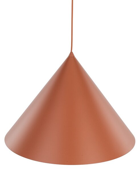 TK Lighting Висяща лампа Cono, 1-пламъчна, Ø 50 cm, теракота, E27, Затъмняване, Кафяв / ръждив, Дневна/трапезария, Метал, Модерен