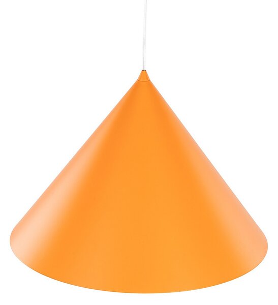 TK Lighting Висяща лампа Cono, 1-пламъчна, Ø 50 cm, оранжева, E27, Затъмняване, Оранжев, Дневна/трапезария, Метал, Модерен