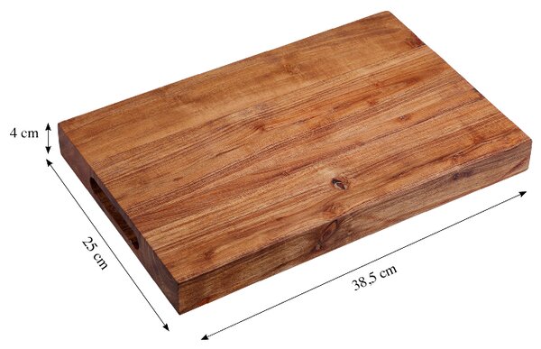 Професионална дъска 38.5x25x4см от акация, KESPER