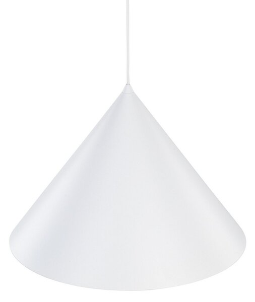 TK Lighting Висяща лампа Cono, 1-пламъчна, Ø 50 cm, бяла, E27, Затъмняване, Бял, Дневна/трапезария, Метал, Модерен