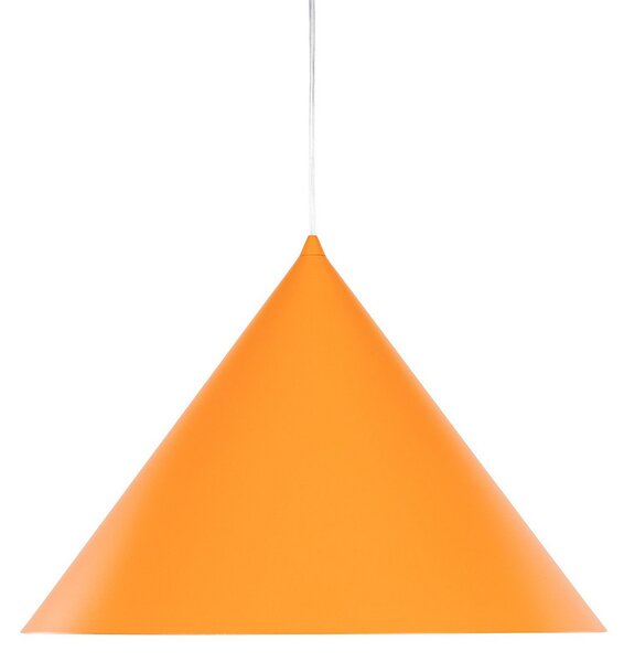 TK Lighting Висяща лампа Cono, 1-пламъчна, Ø 50 cm, оранжева, E27, Затъмняване, Оранжев, Дневна/трапезария, Метал, Модерен