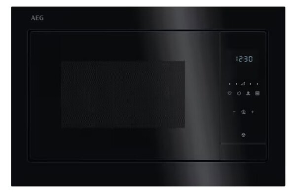 Микровълнова фурна AEG OS5GM251EB, за вграждане, с грил, сензорно управление, 900W, 8 степени на мощност, черна