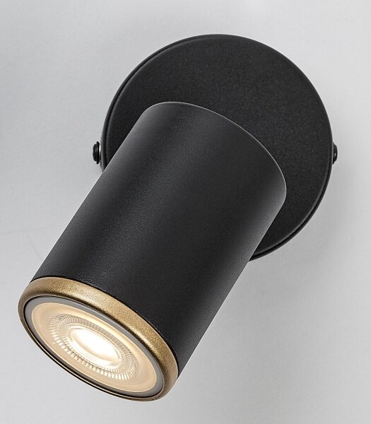 Rabalux 73107 - Настенно точково осветително тяло NOLIE 1xGU10/15W/230V черно