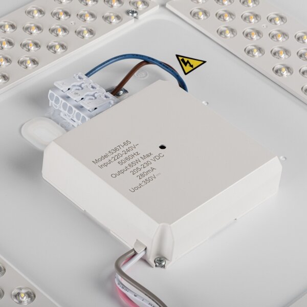 Kanlux 46283-LED димируемо осветително тяло LIXAN 65W/230V 3000-6500K Ø48,6 cm бяло/черно + дистанционно управление