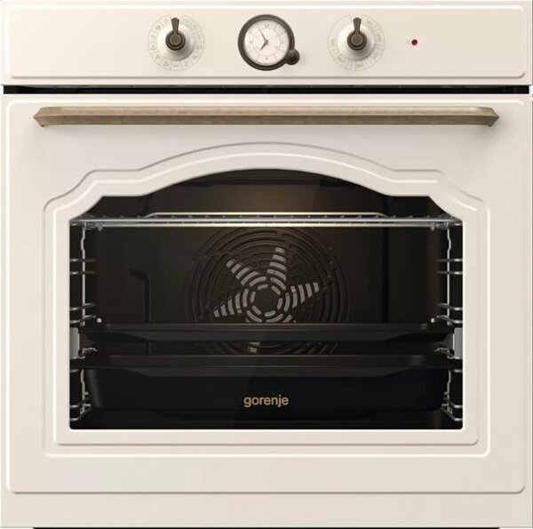 Фурна за вграждане Gorenje BOS67372CLI, клас А, 77л. обем, AirFry готвене с горещ въздух, ExtraSteam, AirFry, CoolDoor, FastPreheat, BigSpace, FrozenBake, GentleBake, HomeMade форма, златиста