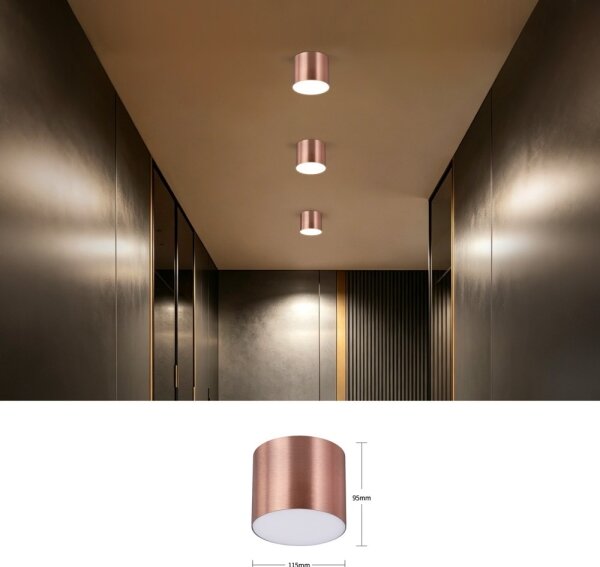 Immax NEO 07319L - LED таванно осветително тяло с възможност за димиране RONDATE 18W/230V 11,5 cm Wi-Fi Tuya розово
