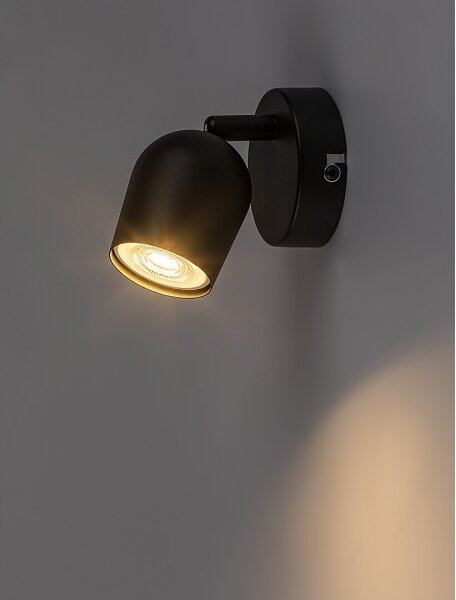 Rabalux 73101 - Стенно спот осветително тяло LIANET 1xGU10/15W/230V черно