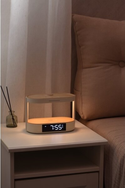 Immax NEO 09111L - LED димируема настолна лампа с будилник и зарядно TRIPLE DOCK LED/1,5W/5V
